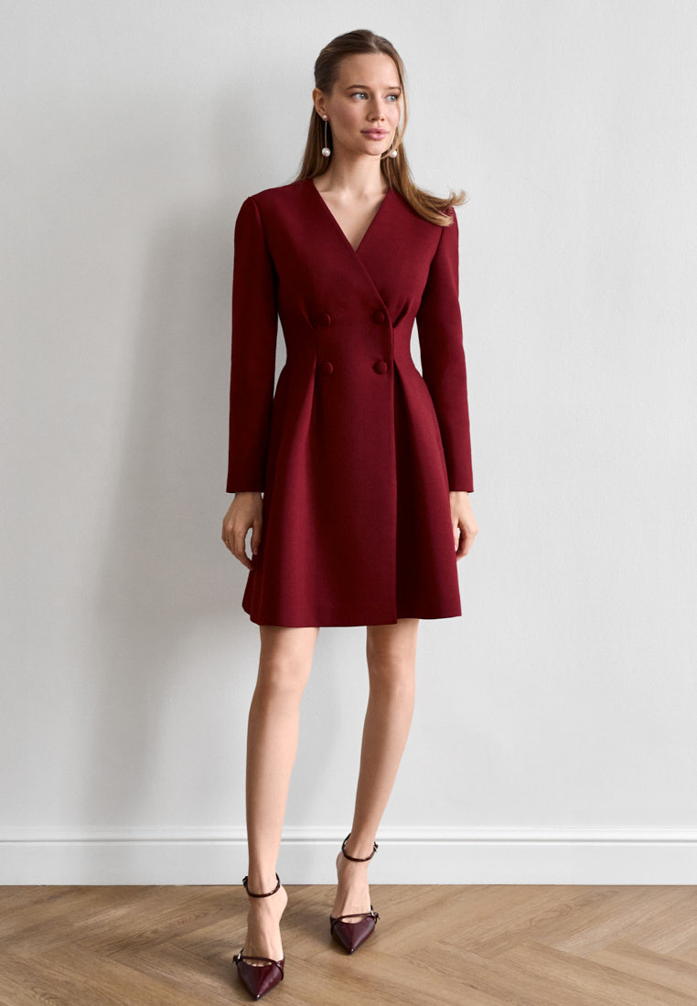 Платье-пиджак из полушерсти