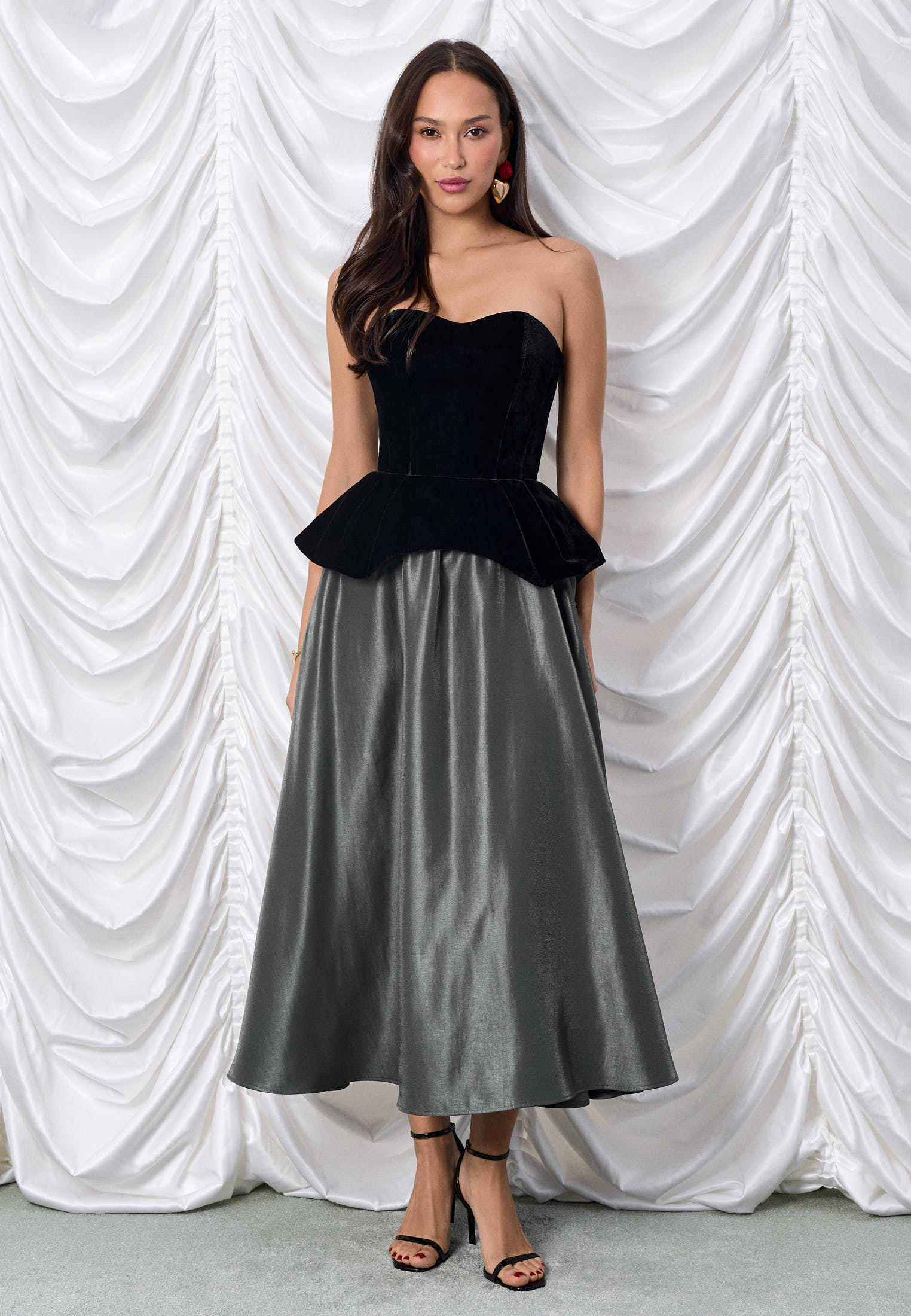 Юбка из вискозной парчи