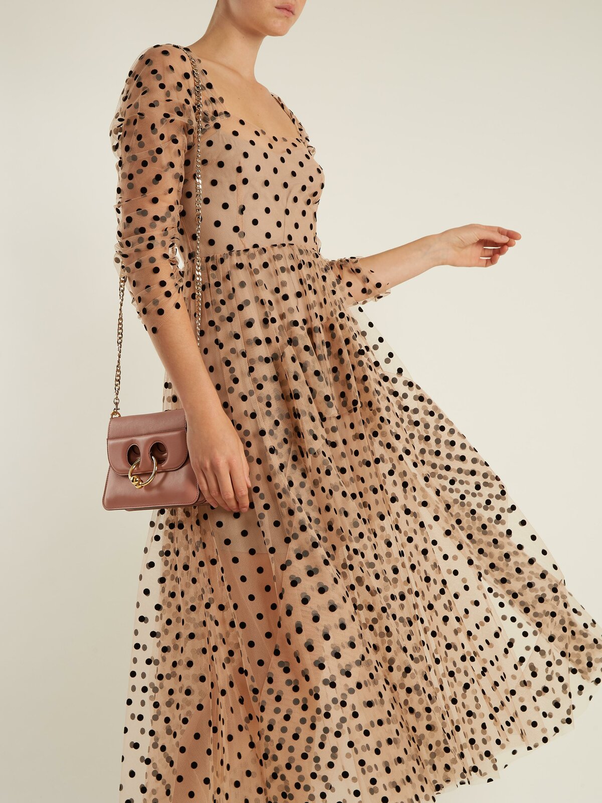 Платье трапеция в горошек RAYAP купить в интернет-магазине Wildberries