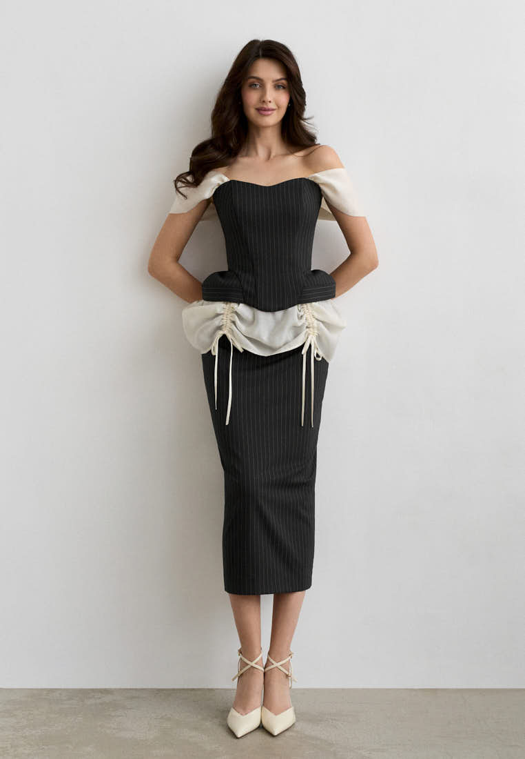 Классическая юбка в полоску