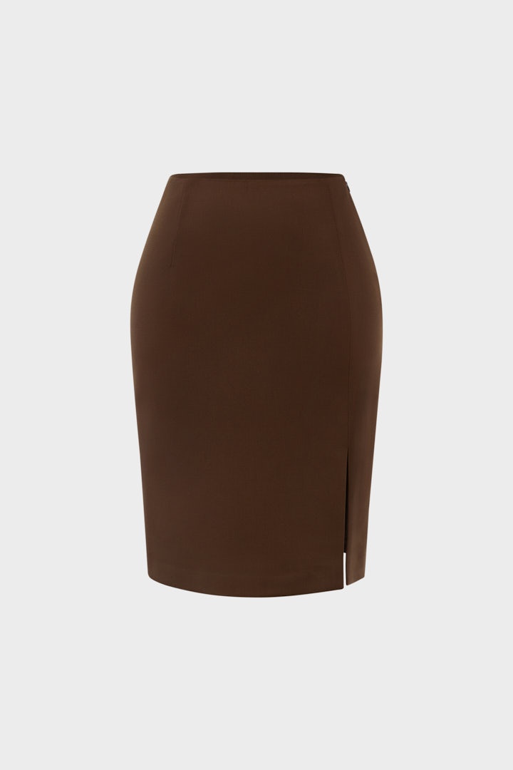 Юбка мини с разрезом