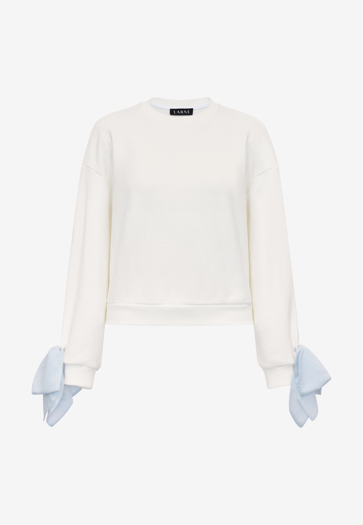 Свитшот из премиум футера c бантами из органзы