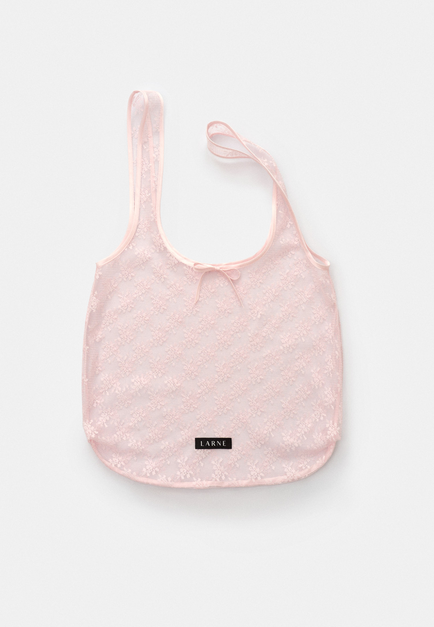 Шопер из кружева с атласной окантовкой