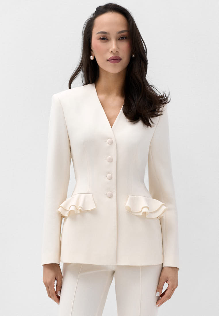 Жакет с акцентными карманами