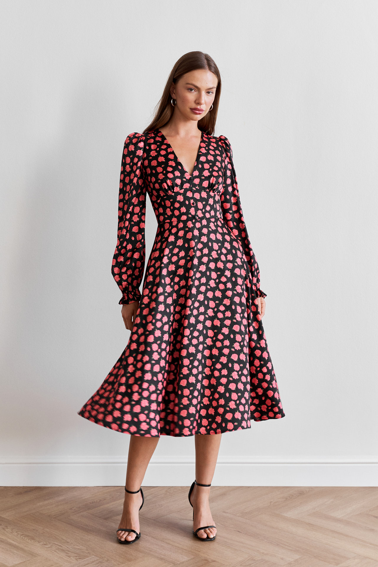 Платье с авторским принтом