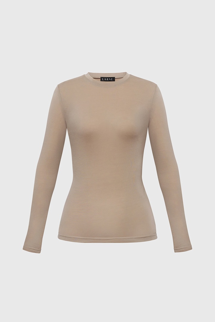 Джемпер из шелковистого трикотажа