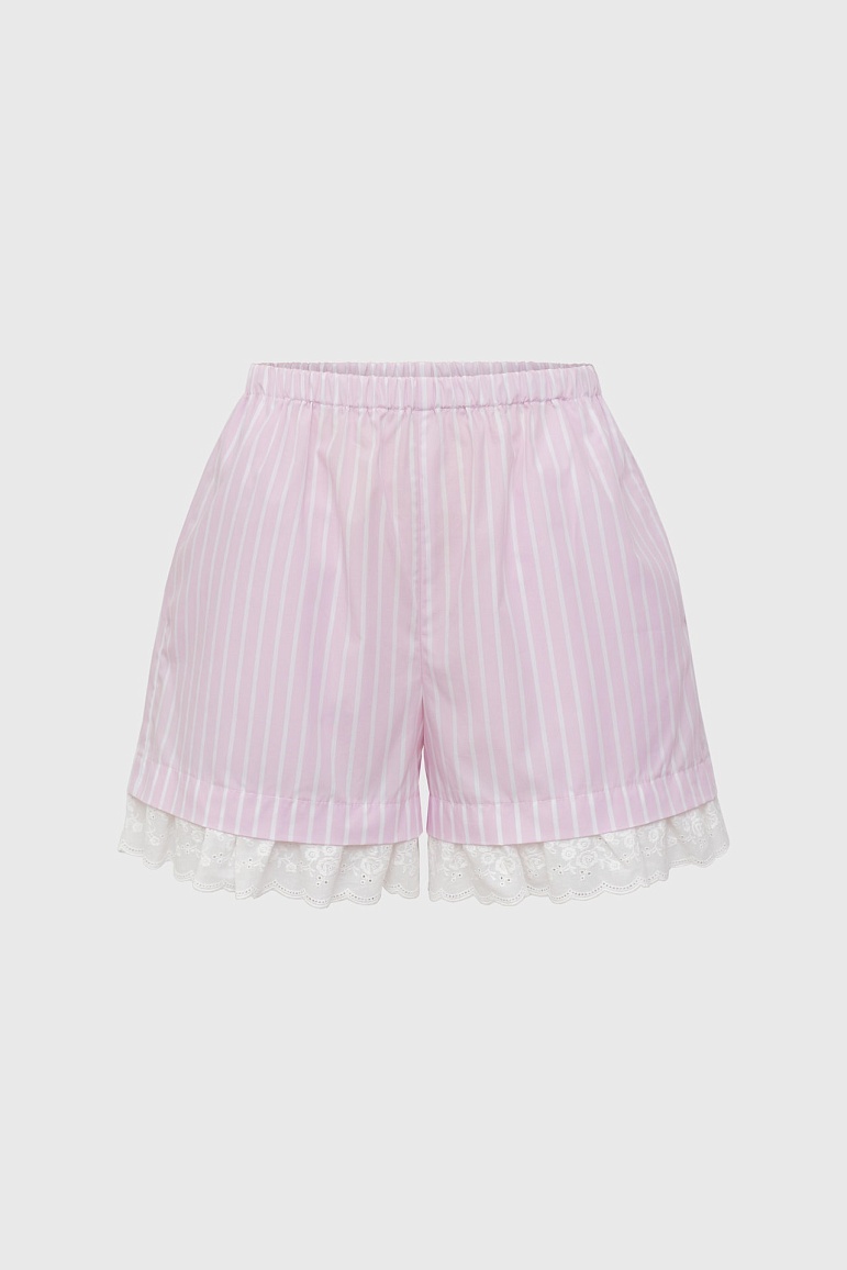Шорты кружевом по низу
