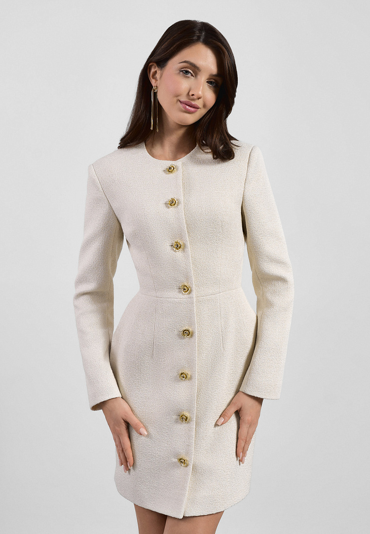 Платье-жакет из полушерсти
