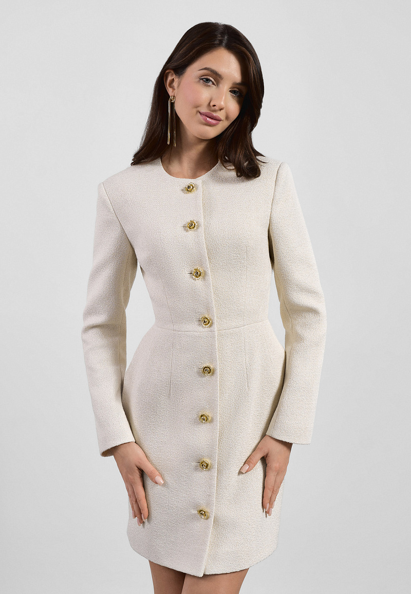 Платье-жакет из полушерсти