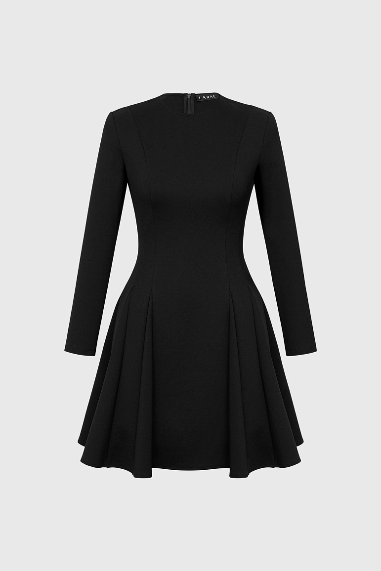 Платье с клиньями из плотного трикотажа