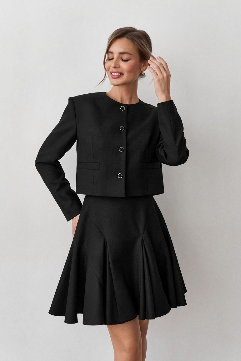 Юбка из шерсти с клиньями