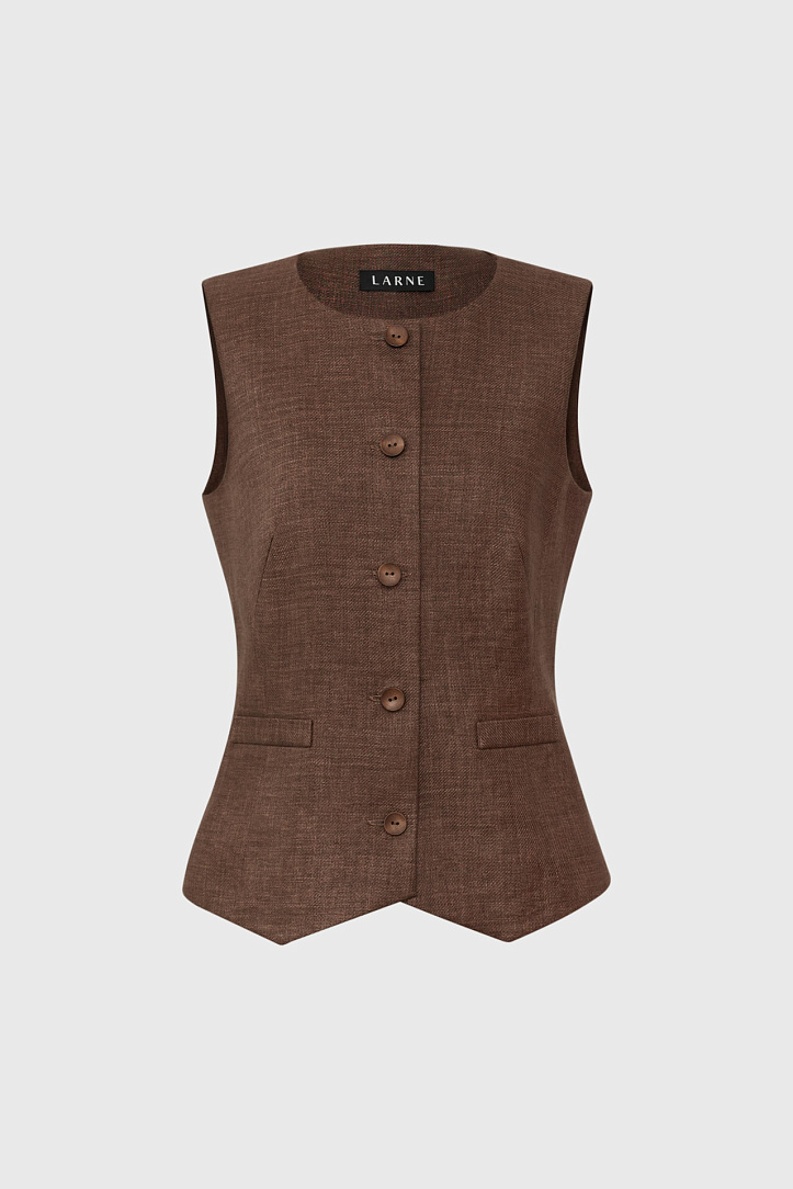 Жилет изо льна