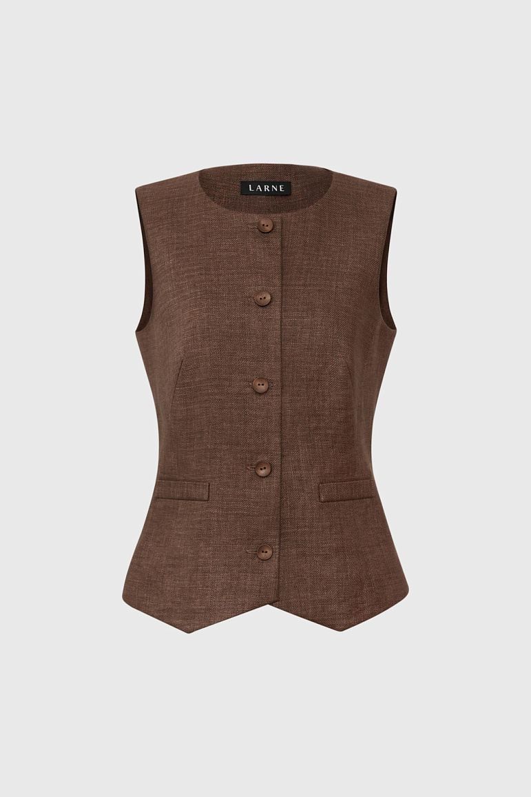 Жилет изо льна