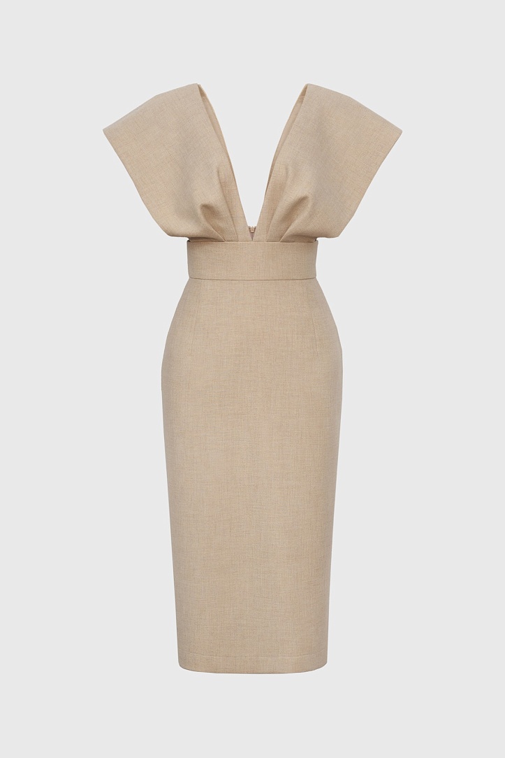 Сарафан из меланжевой шерсти