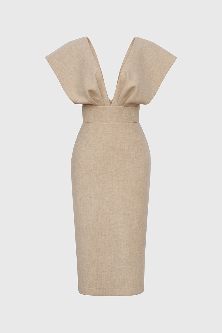 Сарафан из меланжевой шерсти