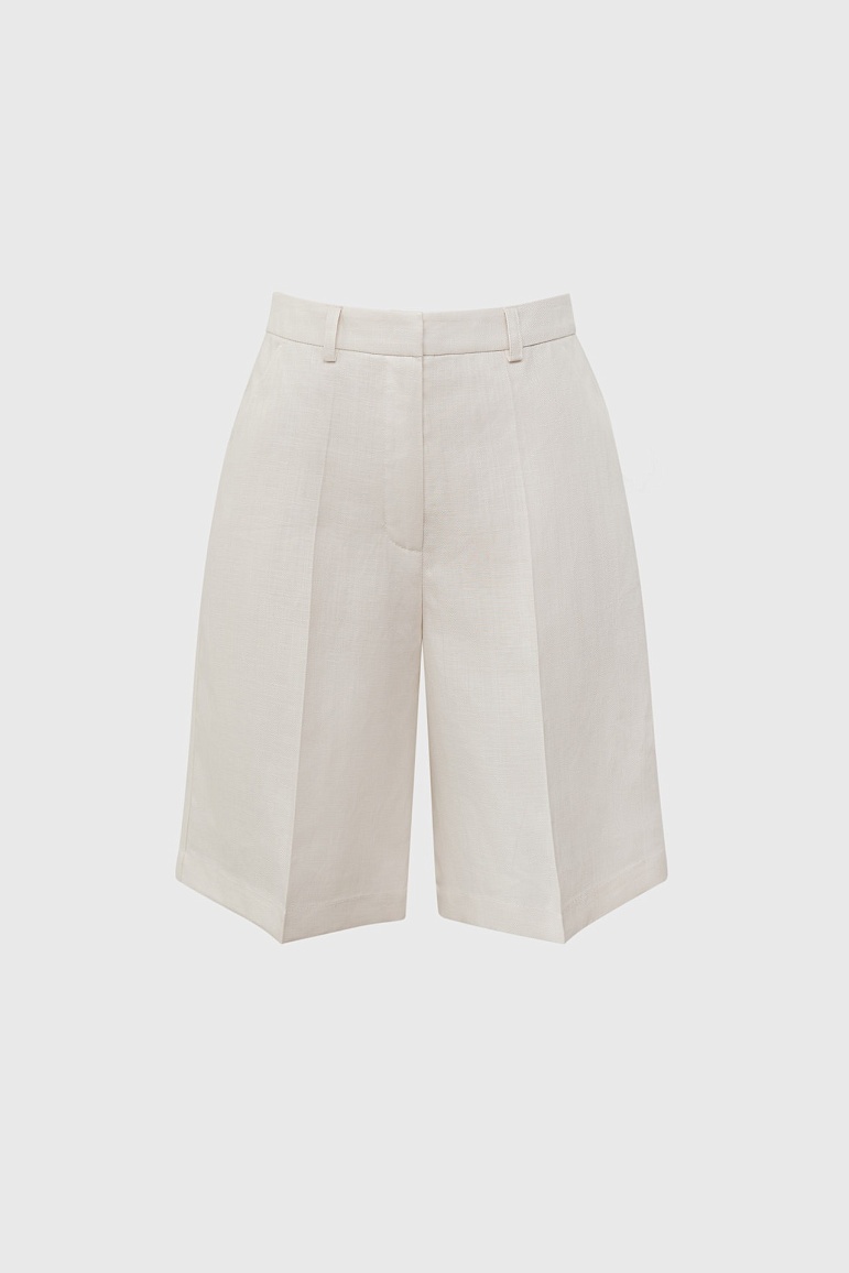 Шорты с принтом елочка