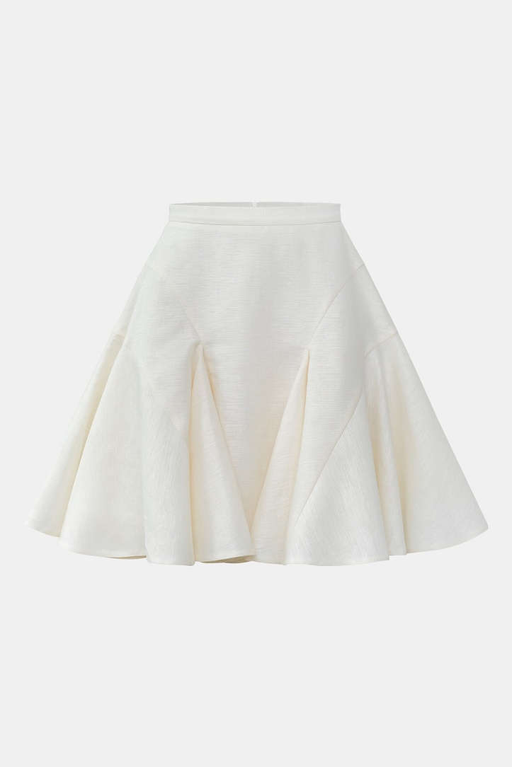 Юбка изо льна с клиньями