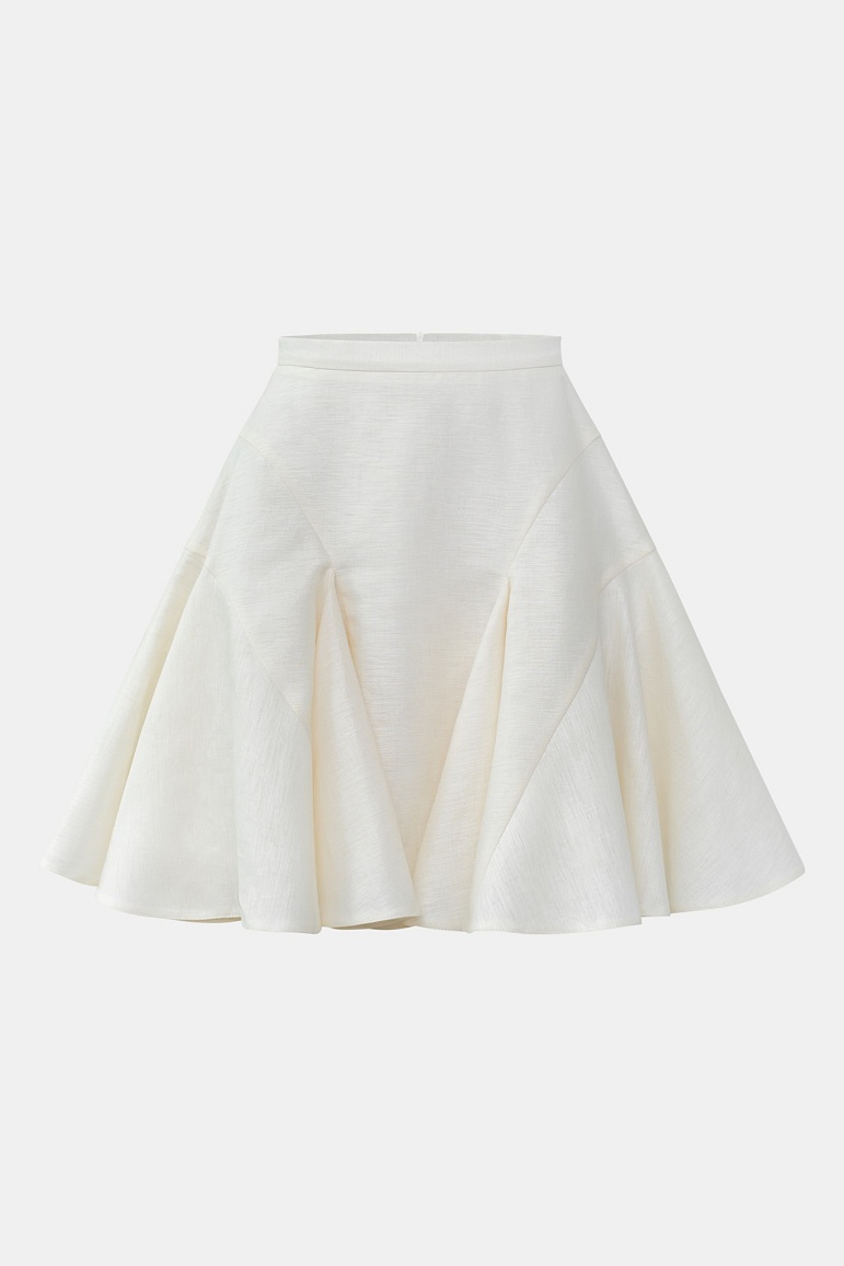 Юбка изо льна с клиньями
